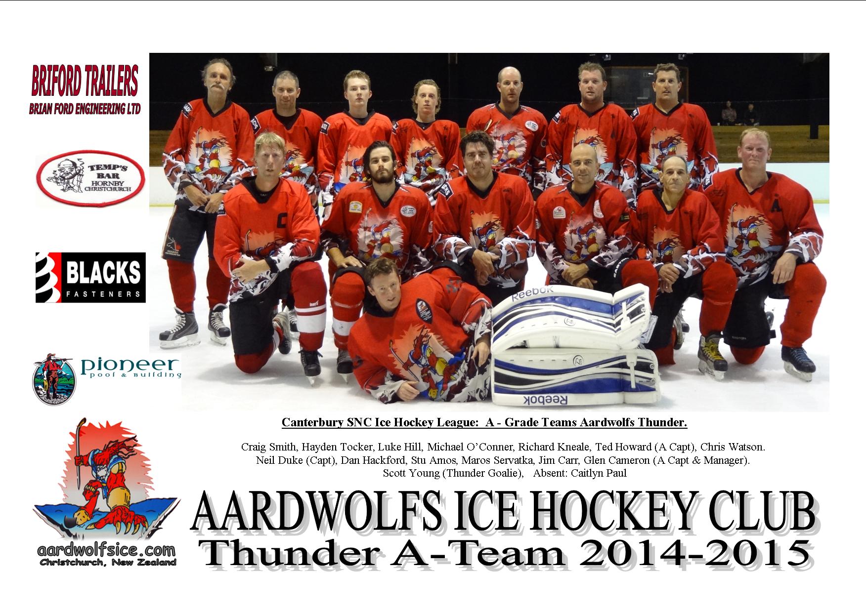 Aardwolfs Thunder Team 2014 -2015